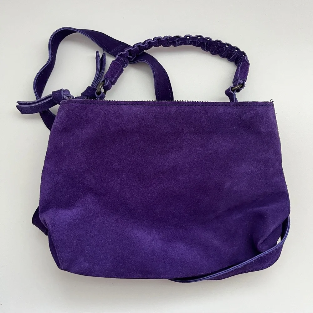 Free People Purple Suede Crossbody Bag - Picture 8 of 10